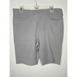 G Mac Apparel Gray Shorts Size 32 New Flat Front Quick Drying Comfort Waist